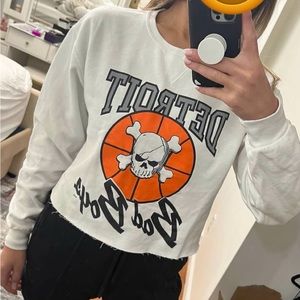 Brand new Detroit bad boys crop top sweater